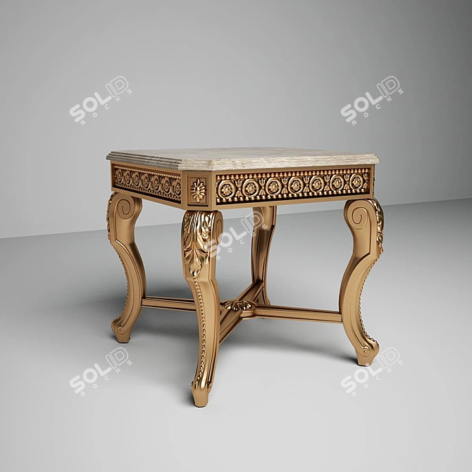 Elegant Turri Ottello Table 3D model image 1