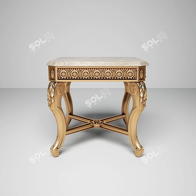 Elegant Turri Ottello Table 3D model image 2