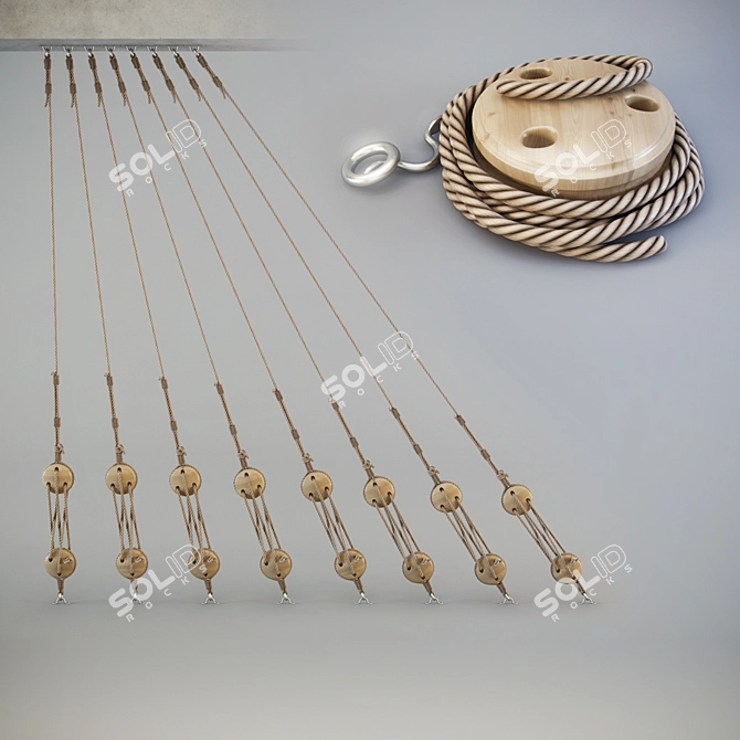 Maritime Rigging & Fence Set 3D model image 1