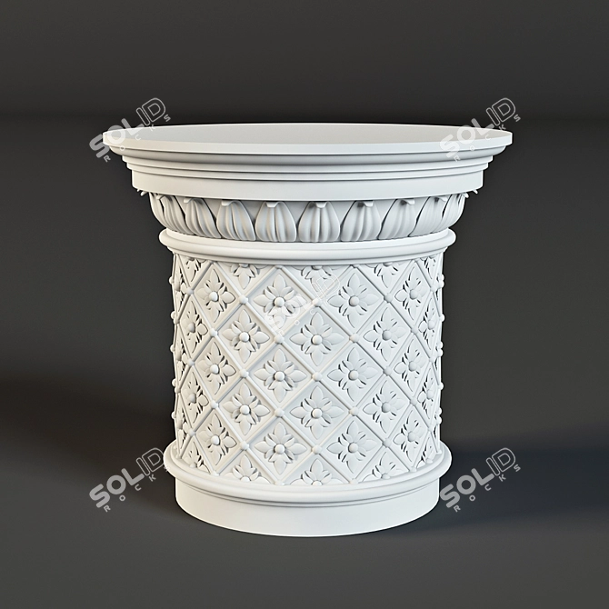 Stunning Stucco Capital for Elegant Decor 3D model image 1