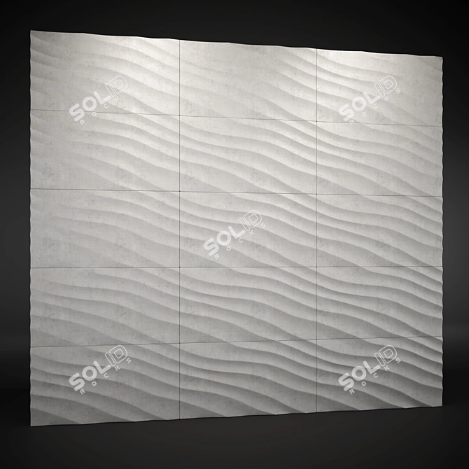 Elegant Duna Decor Panel 3D model image 1