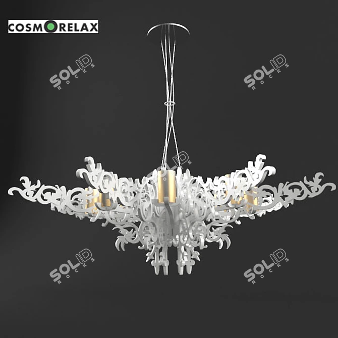 Cosmo Mansion Chandelier 3D model image 1