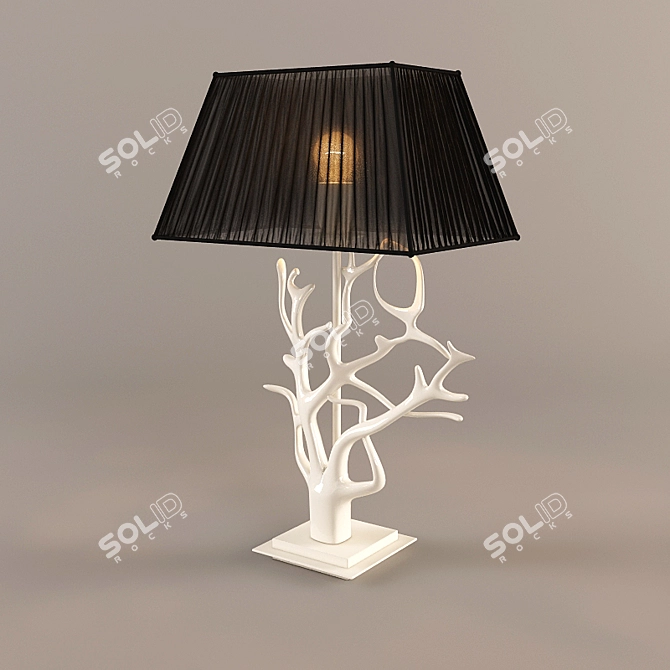 Elegant Ceramic Table Lamp 3D model image 1