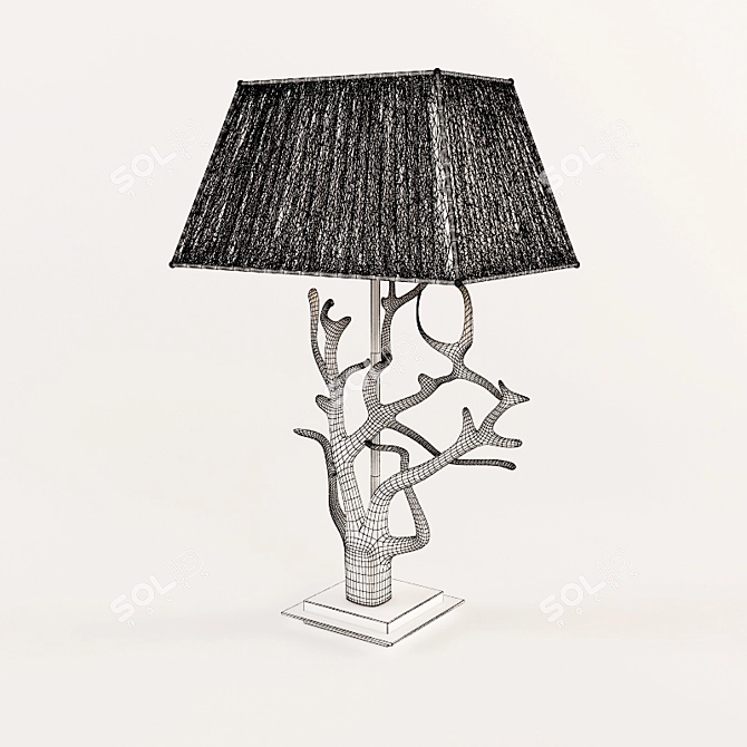 Elegant Ceramic Table Lamp 3D model image 2