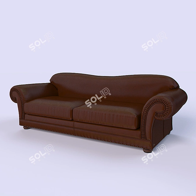 Keoma Dania: Elegant Italian Sofa 3D model image 1