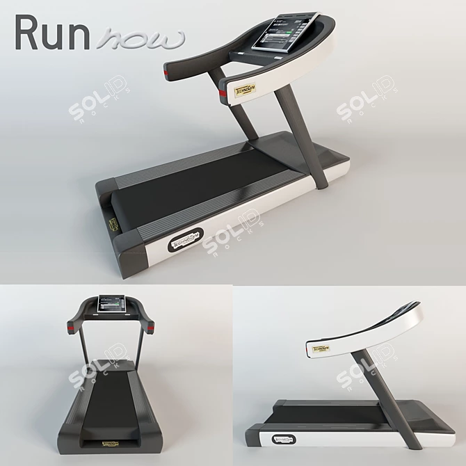 TechnoGym Run Now Treadmill 3D model image 1