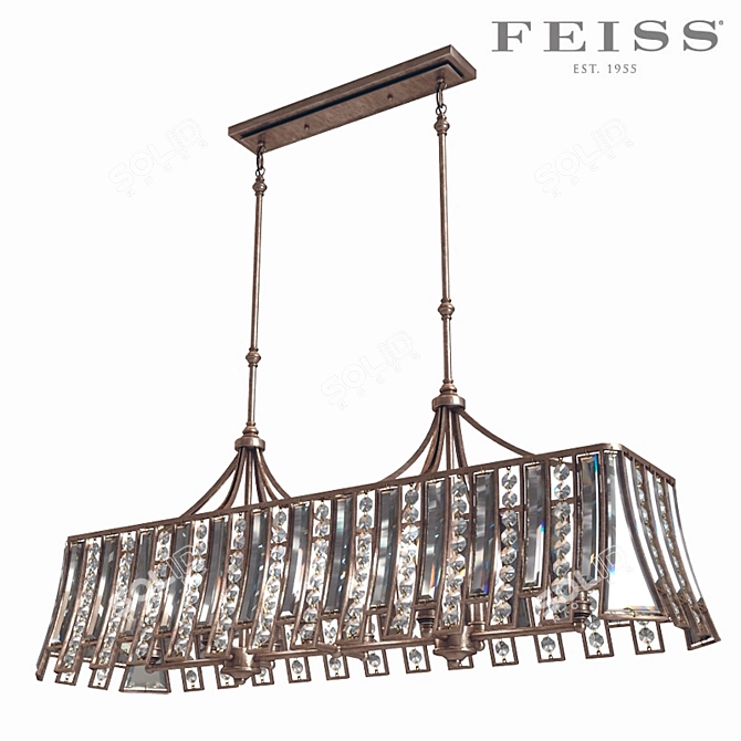 Elegant Soros Island Chandelier 3D model image 1