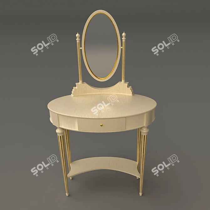 Elegant Vanity Table by Bordignon Camillo 3D model image 1