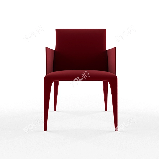 Elegant Armchair: B&B Mario Bellini 3D model image 2