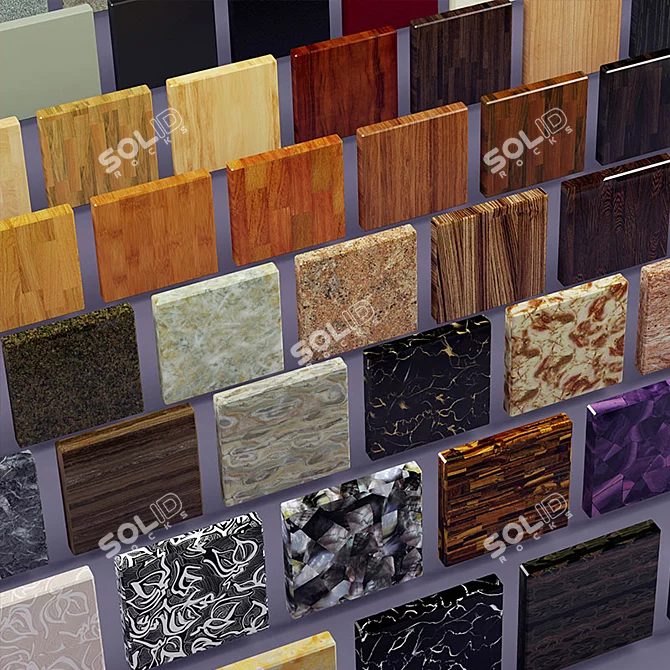 Lechner Kitchen Surfaces - High-Quality Materials 3D model image 3