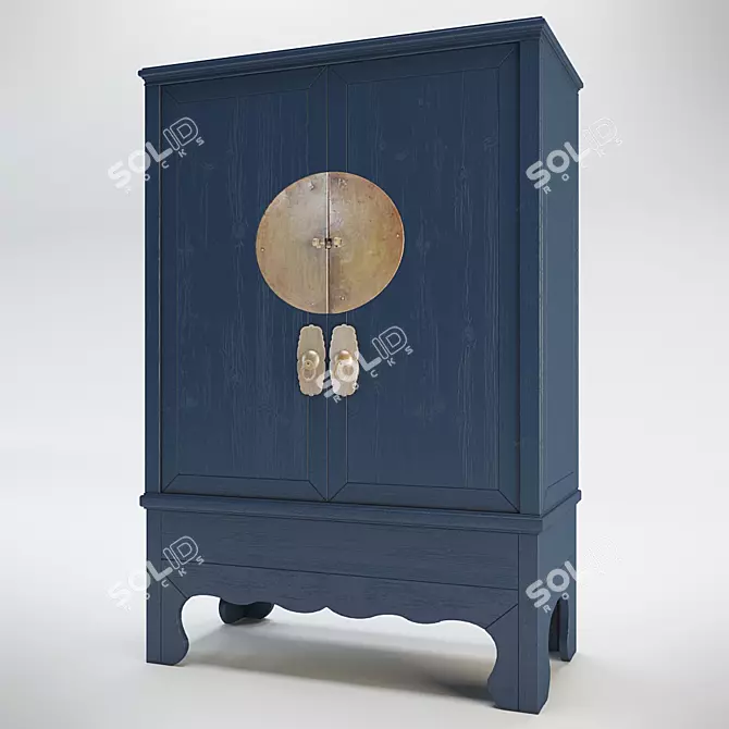 Oriental Charm: Chinese Cabinet 3D model image 1