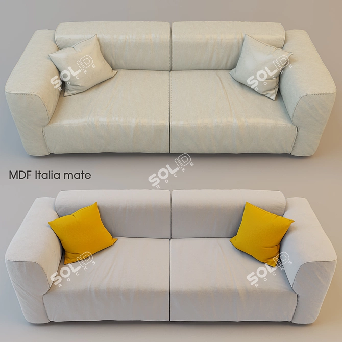 Modern Mdf Italia Sofa Mate 3D model image 1