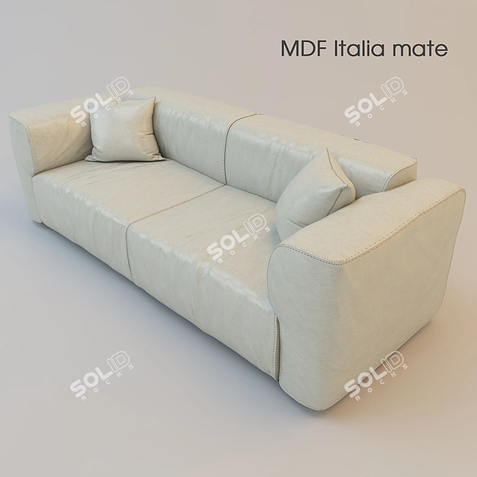 Modern Mdf Italia Sofa Mate 3D model image 2