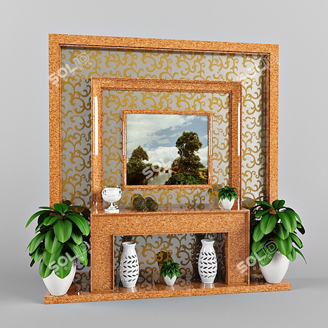 Decorative Wall Panel 3D model image 1