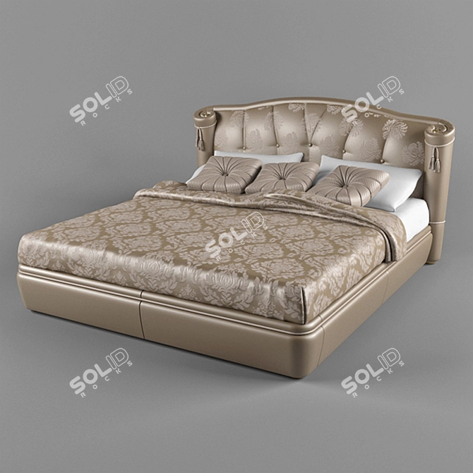 Luxury Turri Milo Bed 3D model image 1