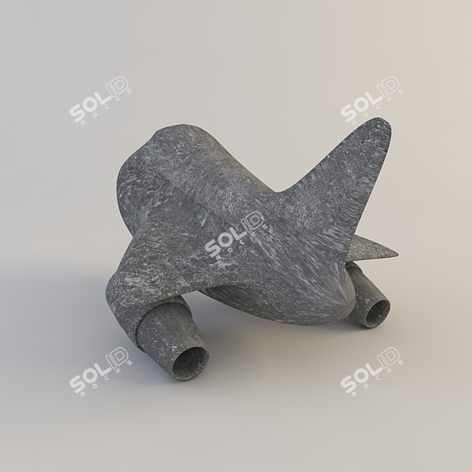 Title: AeroStone: Custom Stone Fence 3D model image 1