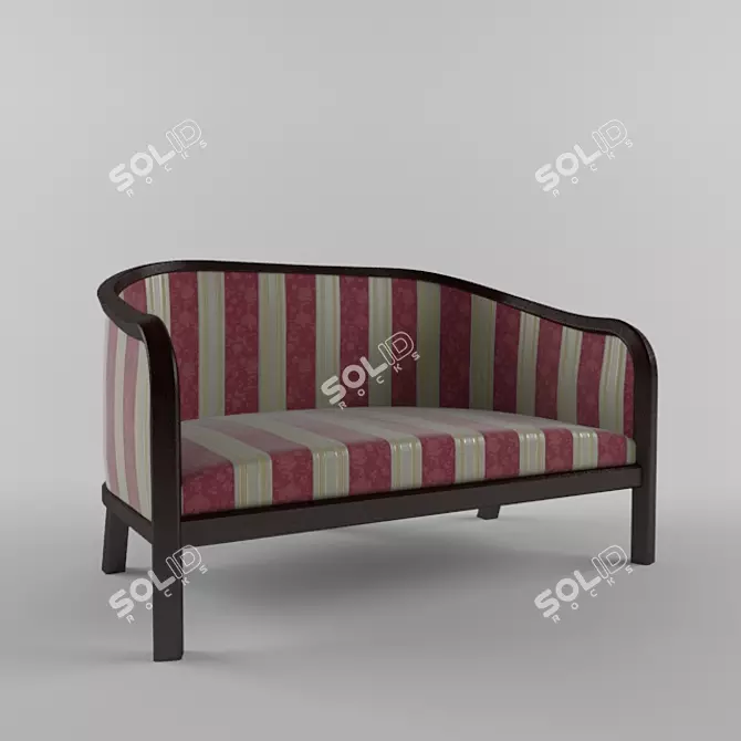 Cafe Hotel Sofa 3D model image 1