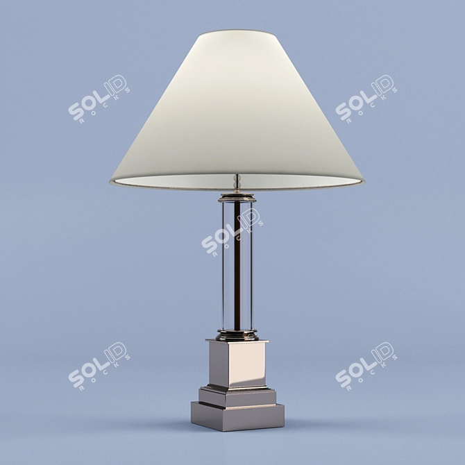 Elegant Stafford Column Lamp 3D model image 1