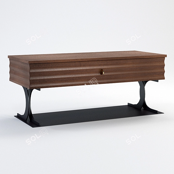 Elettra TV Cabinet: Contemporary Design 3D model image 1