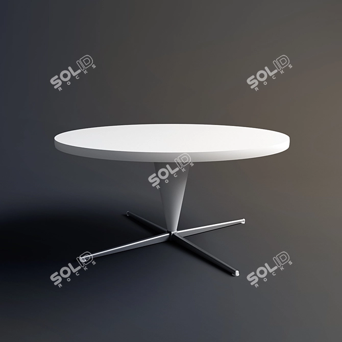 Modern Cone Table: Verner Panton 3D model image 1