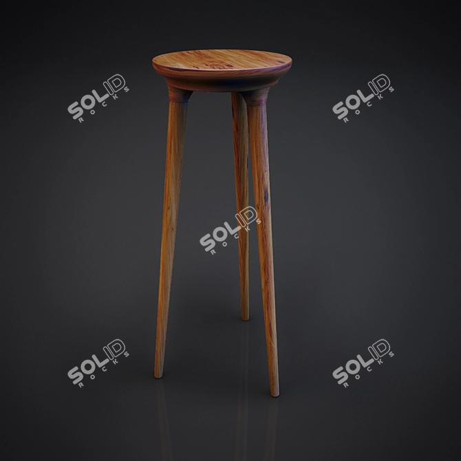 Sleek Modern Chair 3D model image 1