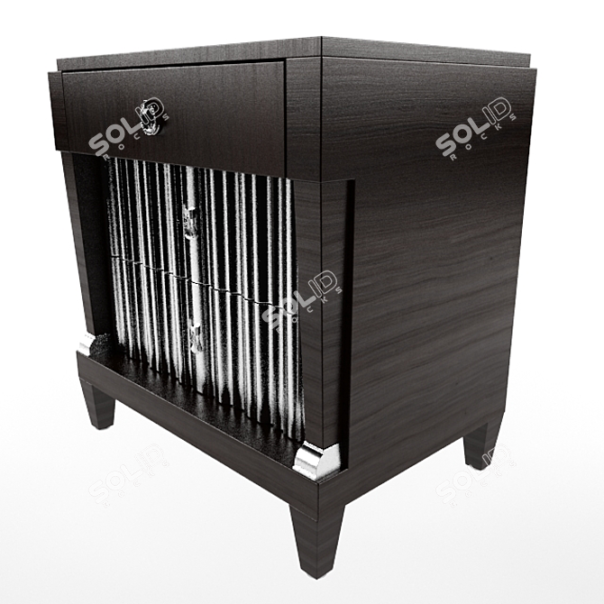  Elegant Mestre Bedside Table 3D model image 1