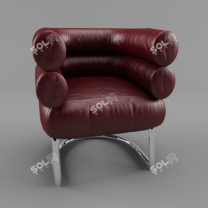 Mini Chair: Compact and Comfortable 3D model image 1