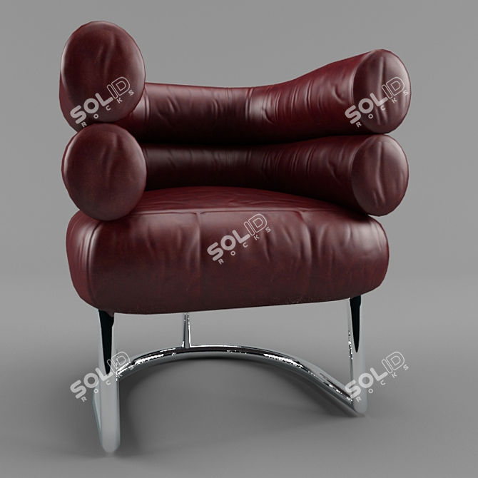 Mini Chair: Compact and Comfortable 3D model image 2