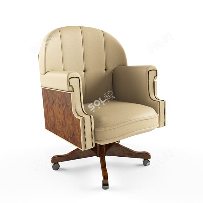 Title: ErgoFlex Office Chair 3D model image 1