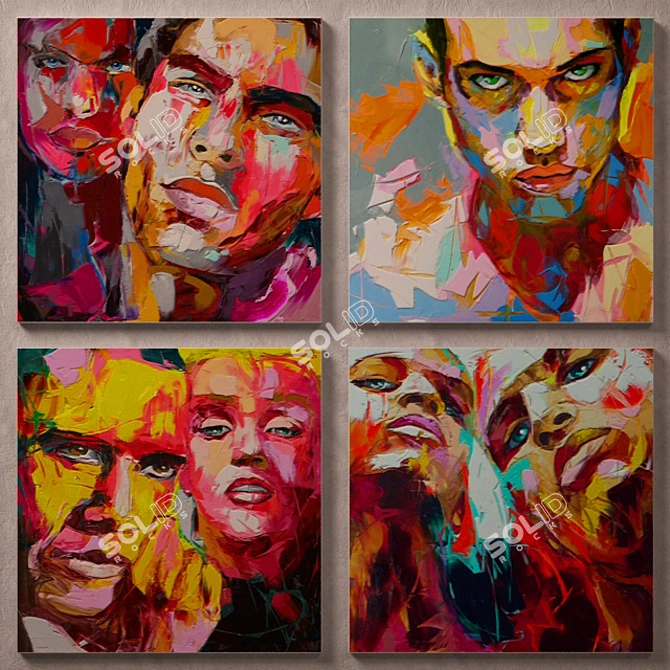 Vibrant Profi Portraits by Francoise Nielly 3D model image 2