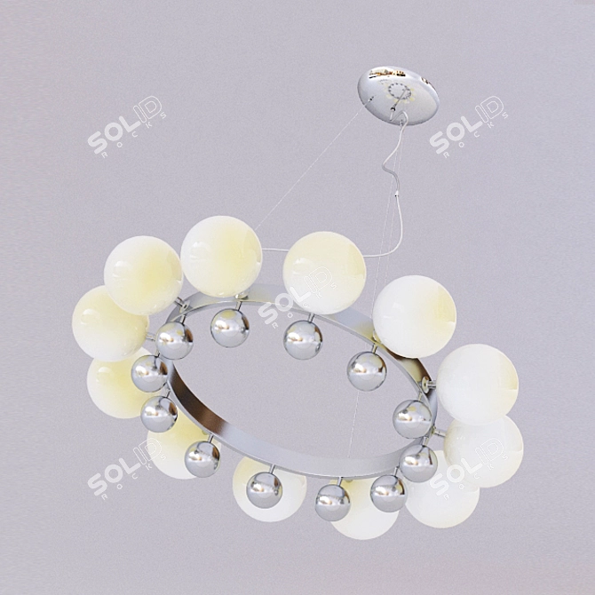 Elegant Hanging Lamp: Azzardo Esperanza 3D model image 2