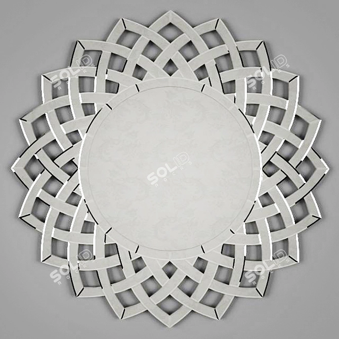 Regal Reflection: Tudor Mirror 3D model image 1