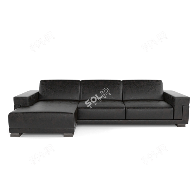 Metropole Sofa: Elegant and Spacious 3D model image 2