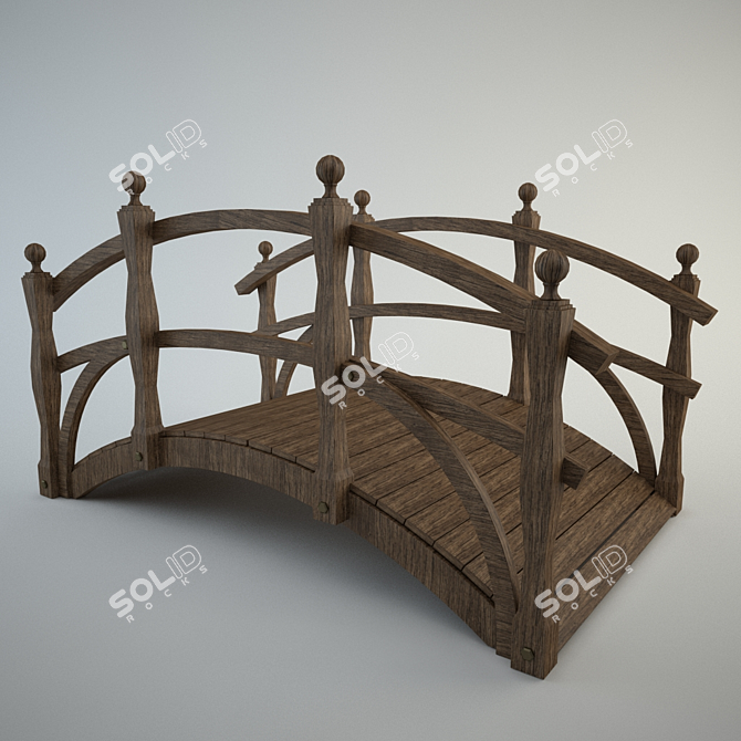 Outdoor Bridge - Enhance Your Landscape 3D model image 1