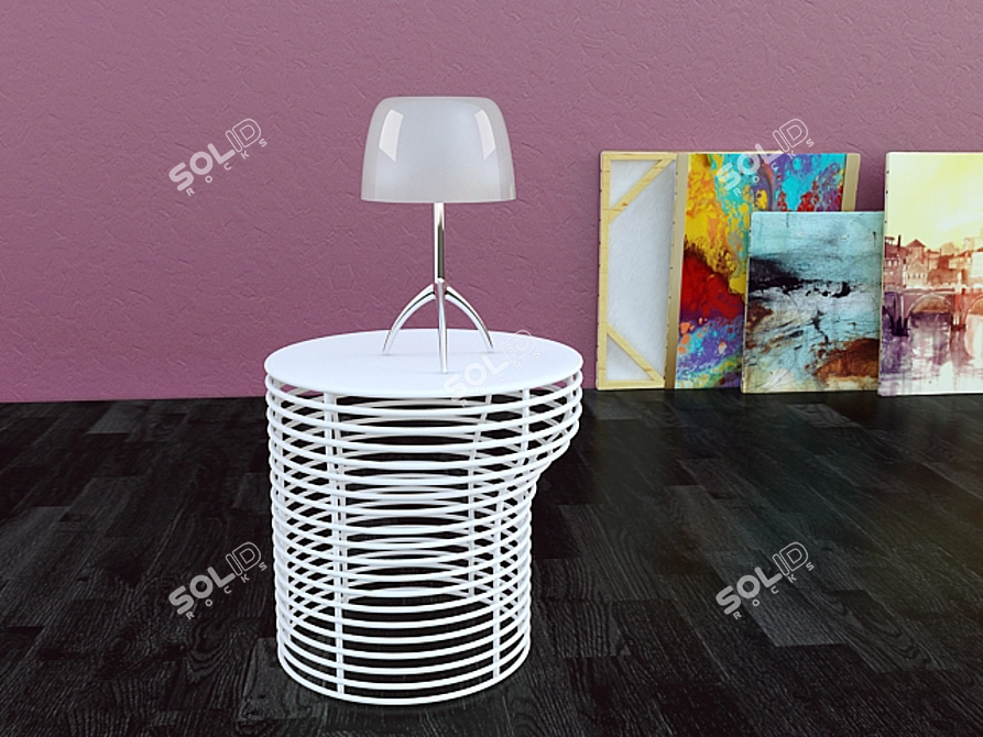 Modern Coffee Table: Orion Bonaldo 3D model image 2