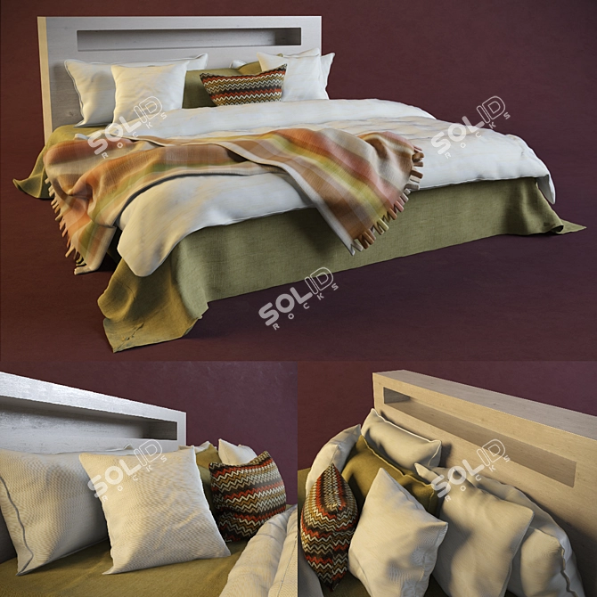 Scandi Max Bed 3D model image 1