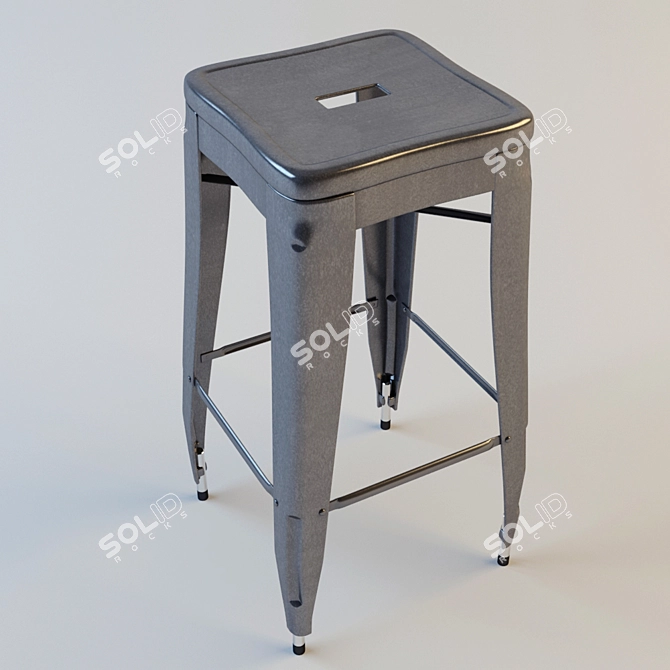 Metal Bar Stools (Set of 2) 3D model image 2