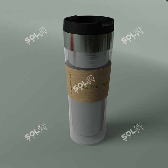 Starbucks Glass Mug - 450ml 3D model image 1