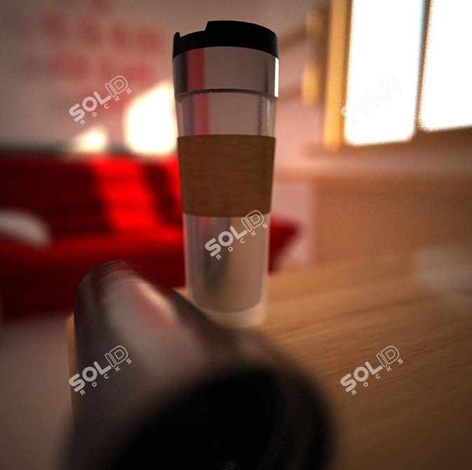 Starbucks Glass Mug - 450ml 3D model image 3