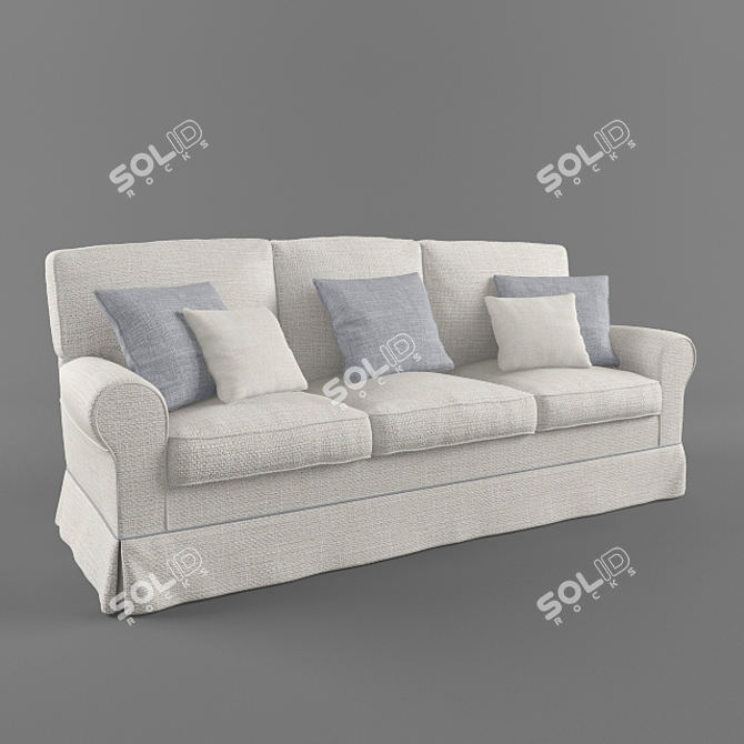 Elegant Provence Villa Sofa 3D model image 1