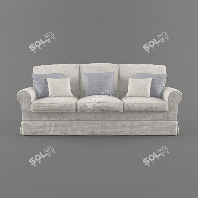 Elegant Provence Villa Sofa 3D model image 2