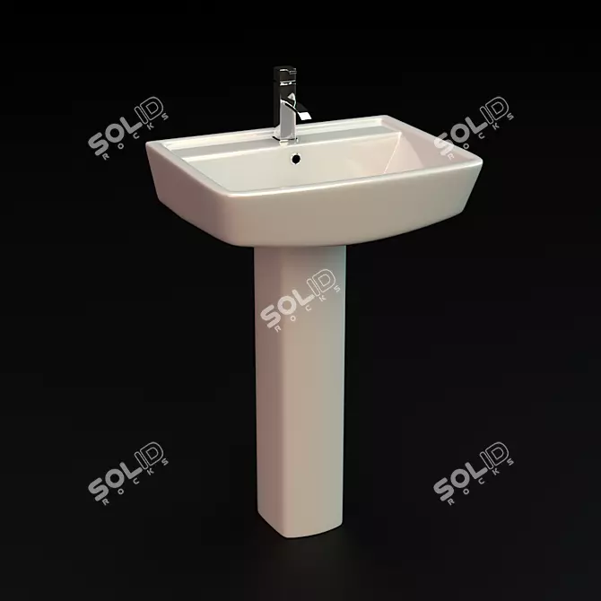 Curzon Basin: 520mm Width, 420mm Depth 3D model image 1