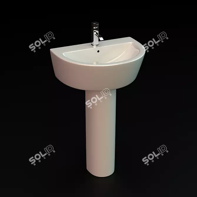 Elegant Foley Basin, 550mm 3D model image 1