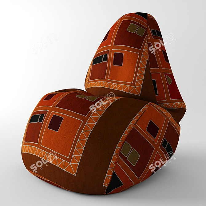 Title: Cozy Bean Bag Chair 3D model image 1