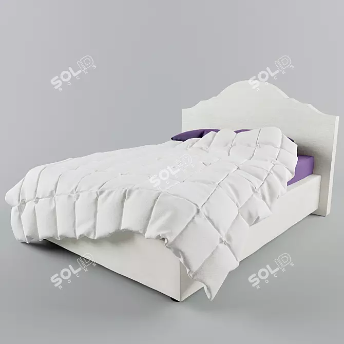 Luxurious Tiffany Bed | Bodema Factory 3D model image 3