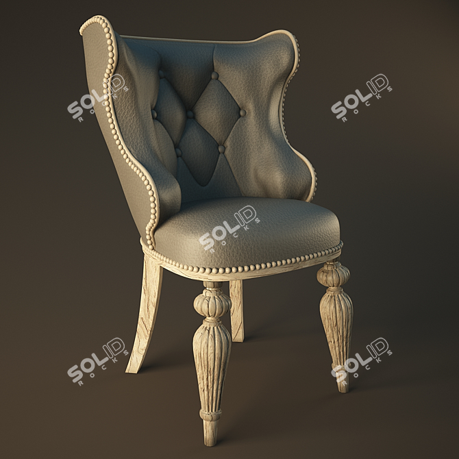 Classic Photo Stool 3D model image 1