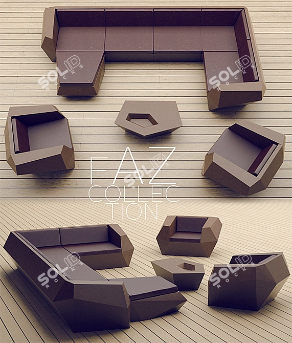fAZ Collection Outdoor Furniture 3D model image 1