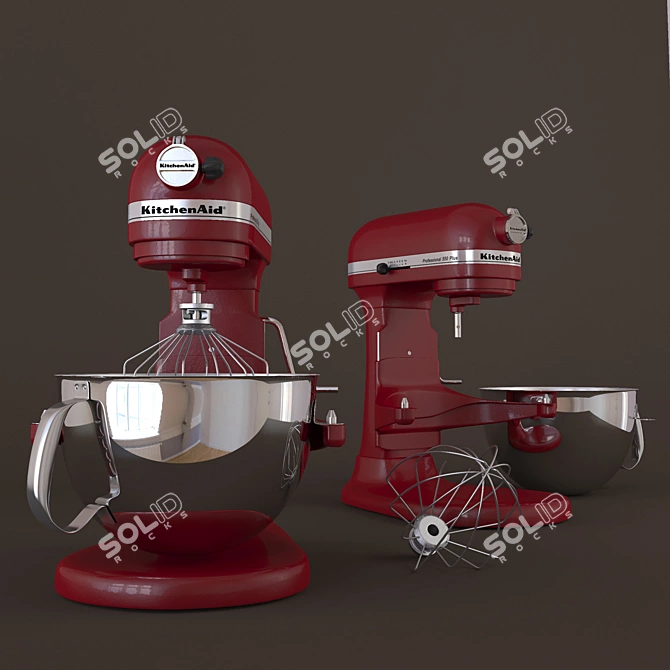 KitchenAid Professional Mixer 3D model image 3