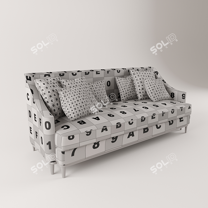 Classic Italian Sofa: Galimberti Nino Grace 3D model image 3