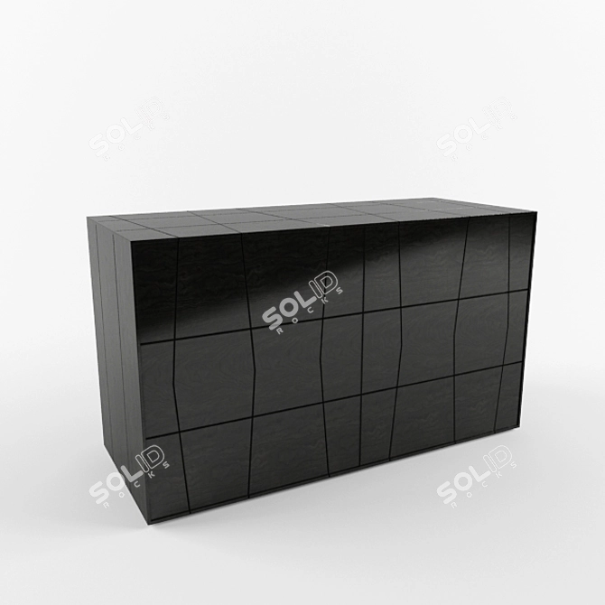 Elegant Smania Dresser 3D model image 1